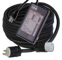 Powertronics Connections 50ft 30 amp Gen cord with P100 50-Feet 30-Amp Generator Power Cord and Probe Plus 100 Power Line Monitor