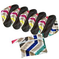 PeriodMate Cloth Menstrual Pads and Panti Liners (Zigzag, Small)