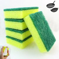 100 Lot Kitchen Sponges Scrubber Bathroom Tiles Scourer Clean Dishes Shower Pans