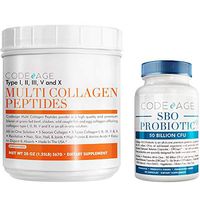 Codeage - Multi Collagen Protein + SBO Probiotics 50 Billion CFU Bundle