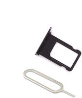 Ogodeal SIM Card Tray Holder Replacement With Waterproof Rubber Seal Ring + Sim Card Eject Pin For Apple iPhone 8 Plus (5.5'') Black