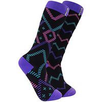 Compression Socks (Fun Patterns 15-20mmHg) Men & Women Running Athletic Socks 2 Pairs