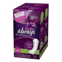 Always Xtra Protection Daily Liners, Odor-Lock, Double Pack, Long, 68 ea 1 ea
