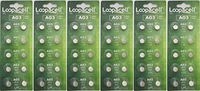 LOOPACELL AG3 Button Cell Alkaline Watch Battery x 60