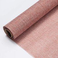Floral Wrapping Paper Color Linen Natural Linen roll Rose Flower Bouquet Packaging Material Wrapping Paper High-Grade Floral Materials Package Flower Gauze,19 Inch x 15 ft (5Y) (Lotus Color)