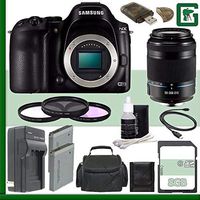 Samsung NX30 Mirrorless Digital Camera Body Only + Samsung 50-200mm f/4.0-5.6 ED OIS II Lens (Black) + 8GB Green's Camera Bundle 1
