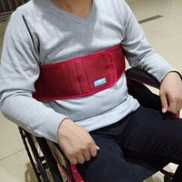 Wheelchair Safety Strap Seat Belt,Red,L