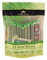 8pc Display - King Palms Hand Rolled Leaf - 25per PK - Slim