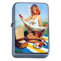 Vintage Retro Sexy Bridesmaid Party Oil Lighter Pin Up Girl-089