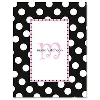 Leeza Initial Personalized Note Cards (Set of 12 Cards with White Envelopes)