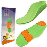 Ailaka Kids Orthotic Cushioning Arch Support Shoe Insoles, Children Pu Foam Inserts for Flat feet, Plantar Fasciitis, Feet Heel Pain Relief