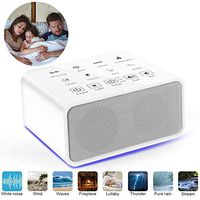 White Noise Machine Sound Therapy Machine with 8 Nature Sounds Ideal, 3 Timer and Background Night Light for Child and Adult Relax for Home Office Fauay