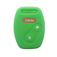 Green Silicone Rubber Keyless Entry Remote Key Fob Case Skin Cover Protector for Honda 2+1 Buttons