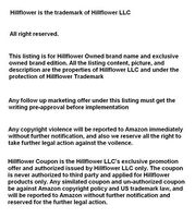 Hillflower 5 Piece CR1632 Bulk Package 1632 BR1632 3V Lithium Battery and Hillflower Coupon