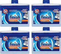 Finish Dishwasher Cleaner - Dual Action - Fights Grease & Limescale - Net Wt. 8.45 FL OZ (250 mL) Per Bottle - Pack of 4 Bottles