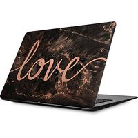Skinit Decal Laptop Skin for MacBook Air 13.3 (2010-2017) - Officially Licensed Originally Designed Love Rose Gold Black Design