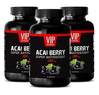 Immune Nutrition - ACAI Berry 1200MG - Best ANTIOXIDANT - Increase Metabolism - Immune Booster - acai Berry antioxidant - 3 Bottles (180 Capsules)