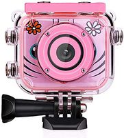 Smyidel Kids Digital Camera,1080P Supported Waterproof Video Camera Mini 2 Inch Screen Best Gift for Kids (Pink)