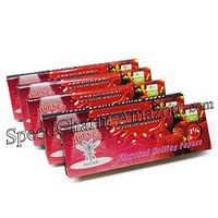 10 Packs 1 1/4 Strawberry Flavored Cigarette Rolling Paper 500 Papers 78×44MM