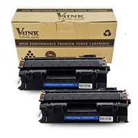V4INK 2PK Compatible Toner Cartridge Replacement for HP 05A CE505A Toner Cartridge for use in HP LaserJet P2035 P2035n P2055dn P2055 P2055d , Pro 400 m401n m401dne m401dw MFP M425dN M425dw Printer Ink