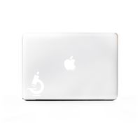(2X) StickAny Laptop Series Microscope Sticker for MacBook Pro, Chromebook, Surface Pro, and More (White)