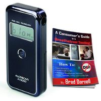 AlcoMate AccuCell AL9000 Alcohol Breathalyzer and FREE Breathalyzer Tester Guide - Wired Magazine"Editors' Pick" - Fuel Cell - FREE 2-3 Day Air Shipping!