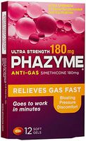 Phazyme Ultra Strength Softgels - 180 mg - 12 ct
