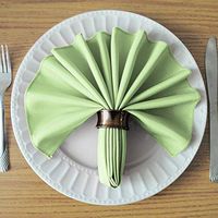 UNIWARESAL Pure Cotton Napkins 16 inch for Dinner Table, Restaurant, Wedding, and Regular Home Uses Ultra Soft Cotton Fabric Pack of 10 - Sage
