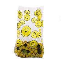 Smiley Face Cello Bags 5" X 3" X 11 1/2" Halloween