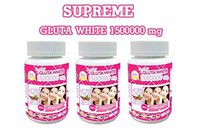 3x Supreme Gluta White 1500000 Mg. Whitening & Anti Aging, (1 Bottle =30 Softgels)