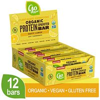Go Raw Protein Bars, Zesty Lemon | Gluten Free Energy Bar | Organic | Vegan | Natural (12 Bars)