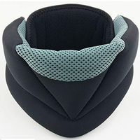 LXHSY Cervical Traction Device, Neck Guard, Home Neck Protector, Orthodontic Sponge Soft Support Neck Support, Relieve Pain Pressure,Gray