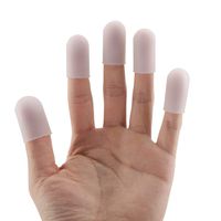 Finger Protector,Fingertip Cover 5Pcs Silicone Finger Cot Fingertip Protector Glove