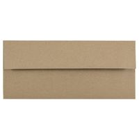 JAM PAPER #10 Business Premium Envelopes - 4 1/8 x 9 1/2 - Brown Kraft Paper Bag - 50/Pack