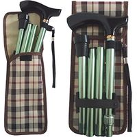 Plaid Folding Cane Wallet