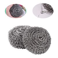 Stainless Steel Scourers, Specialist Practical Fast Decontamination Portable Lightweight Steel Wool Cleaning Kitchen Tool(1PC,12g)