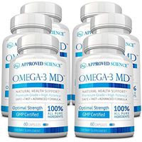 Omega-3MD - Fish Oil EPA & DHA - Improve Cardiovascular, Cognitive, and Joint Health - 6 Bottles Supply