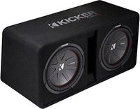 Kicker Dual 43DCWR122 12-Inch 2000W Loaded Subwoofer Enclosure