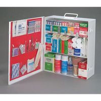 Radnor RAD64058004 Three-Shelf 25 Person Durable Metal Industrial First Aid Cabinet