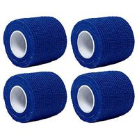 Aguaton Self-Adherent Stretch Cohesive Athletic Tape Wrap Bandage 2 Inches by 6 Yards (Pack of 4) (Blue)