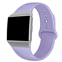NAHAI Compatible Fit bit Ionic Bands, Soft Silicone Replacement Strap Accessory Breathable Wristbands for Fit bit Ionic Smart Watch, Large, Pastel Violet