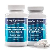 Glucosamine, Chondroitin & MSM | Comprehensive Formula to Support an Active Lifestyle | 2X 180 Tablets