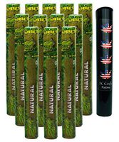 Herb Airtight Tube Pocket Protector with Cyclones Natural Hemp Cones 12 Count DC Crafts Nation- Flag Leaf