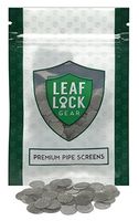 50 Leaf Lock Gear Premium Stainless Steel Tobacco Pipe Screen Filters - 3/8" (0.375)