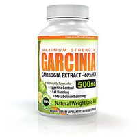 Premium Garcinia Cambogia Extract 500mg with 60% HCA 60 Capsules (1-Bottle Special) - 1 Months Supply Made in The USA. ** New and Improved Formula