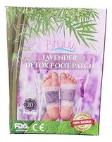 Lavender Bamboo Foot Pads - FDA Certified - 100% Natural Plant Based Product -Stress and Pain Relief Removes Impurities Improves Sleep -Upgraded-
