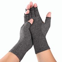 1 Pair Fingerless Arthritis Gloves - Compression Gloves for Pain Relief- Support & Improve Circulation in Wrist & Hand, Helps with Carpal Tunnel & More