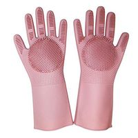 Asunflower Non-Slip Cleaning Gloves Magic Silicone Scrubber Reuseable Dishwashing Sponge