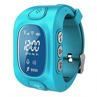 Eoncore GPS/GSM/Wifi Tracker Watch for Kids Children Smart Watch with SOS Support 2G GSM phone Android IOS Anti Lost Y3 (Blue)