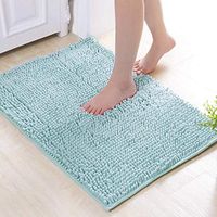 GHHZZQ 2 Pieces Bathtub Mat Non-Slip Breathable Absorbent Superfine Fiber Bathroom Rugs Foot Pad, 4 Colors, 3 cm Thick, 6 Sizes (Color : G, Size : 50x180cm)